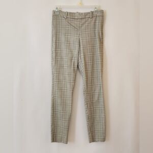 1H&M Side Zip Trousers In Black And Ivory Womens Size 4